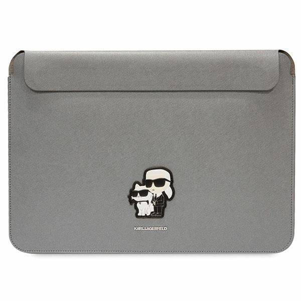 Sleeve Karl Lagerfeld Saffiano na Notebook 14" - Srebrny/Silver