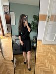Sliczna sukienka topshop 34 XS czarna sukienko marynarka modna