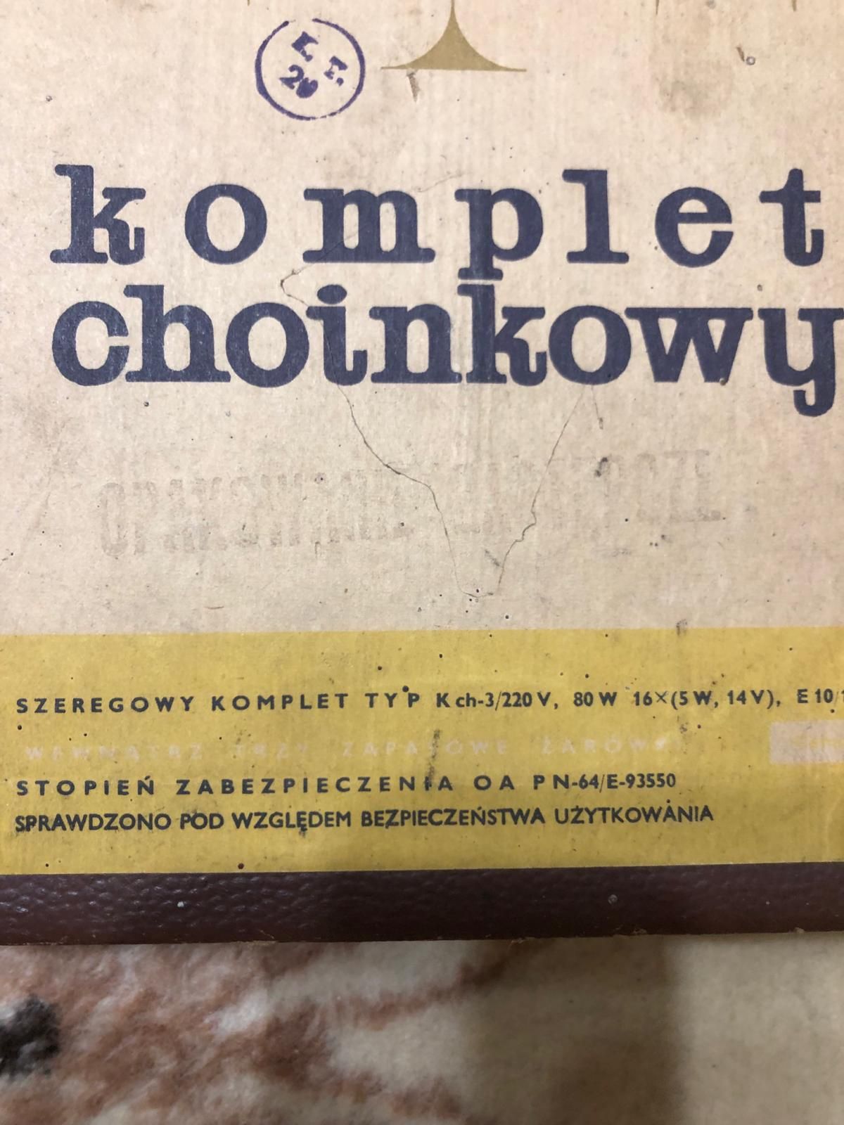 Lampki choinkowe PRL