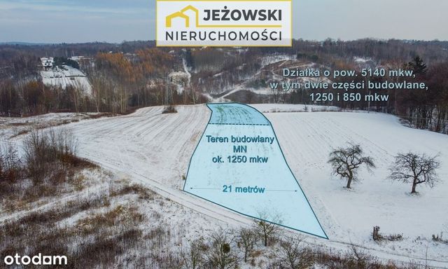 Duża widokowa działka bud-rolna 51a, 3km od Rynku