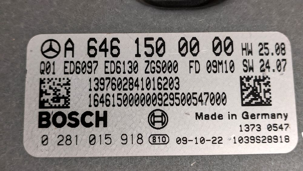 Блок ЕБУ 2.2 Віто 639 ОМ 646 Блок управление двигателем Мозги Vito