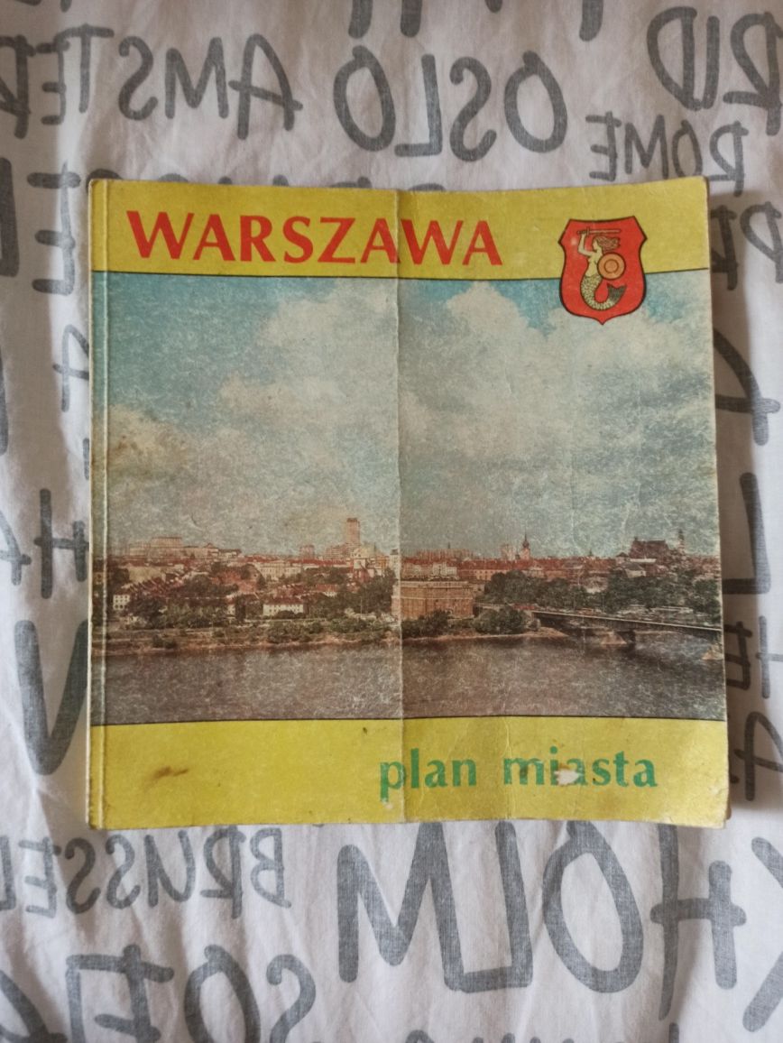 Plan miasta Warszawa 1986 r