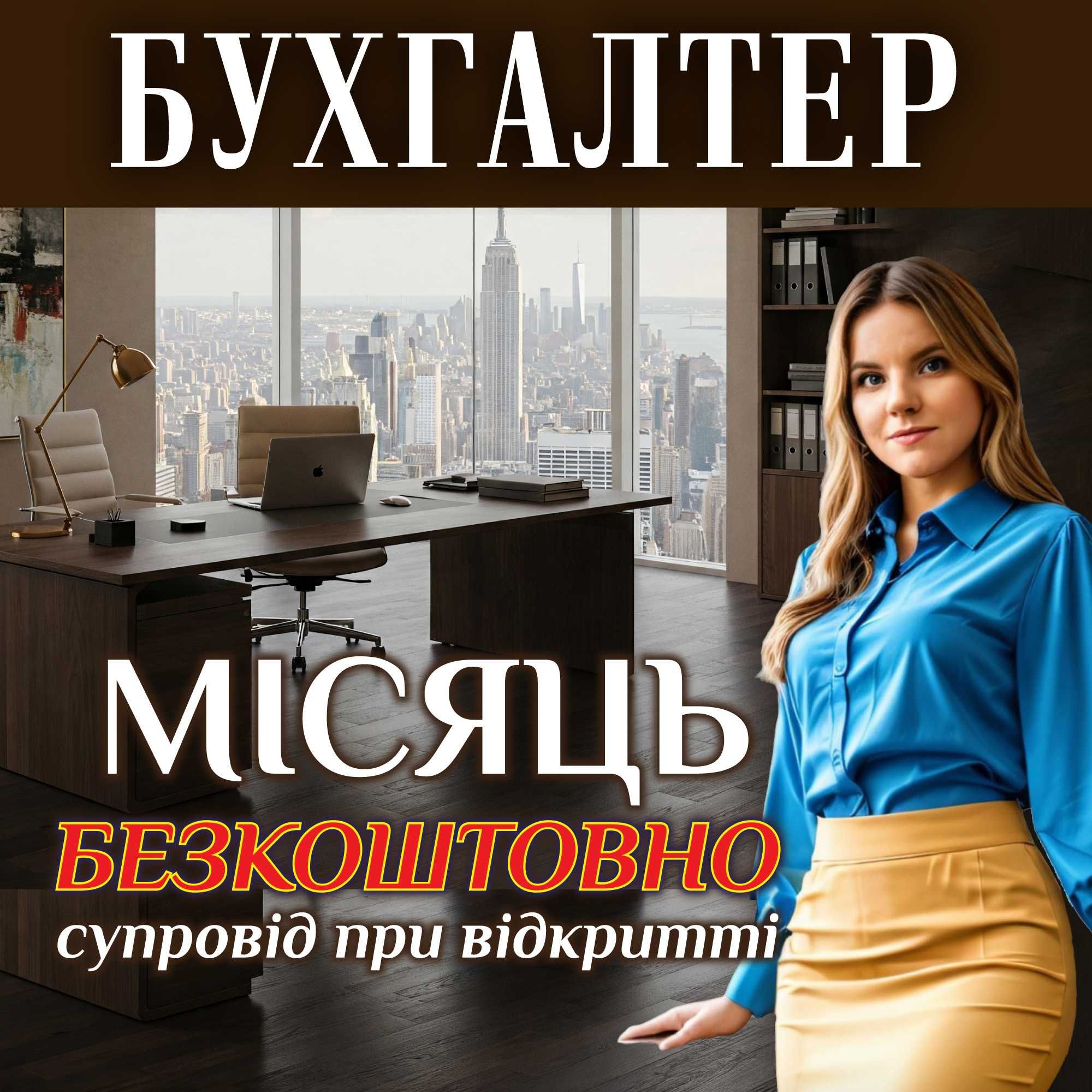 Бухгалтер для ФОП і ТОВ.Консультації.Відкриття ФОП.ТОВ.ПДВ.ПРРО.Кадри
