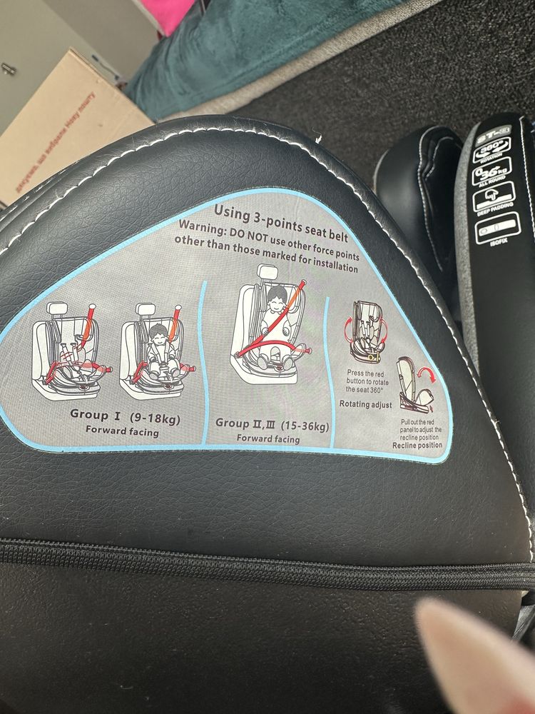 дитяче автокрісло з системою кріплення ISOFIX
