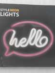 Neon LED na ścianę "hello"