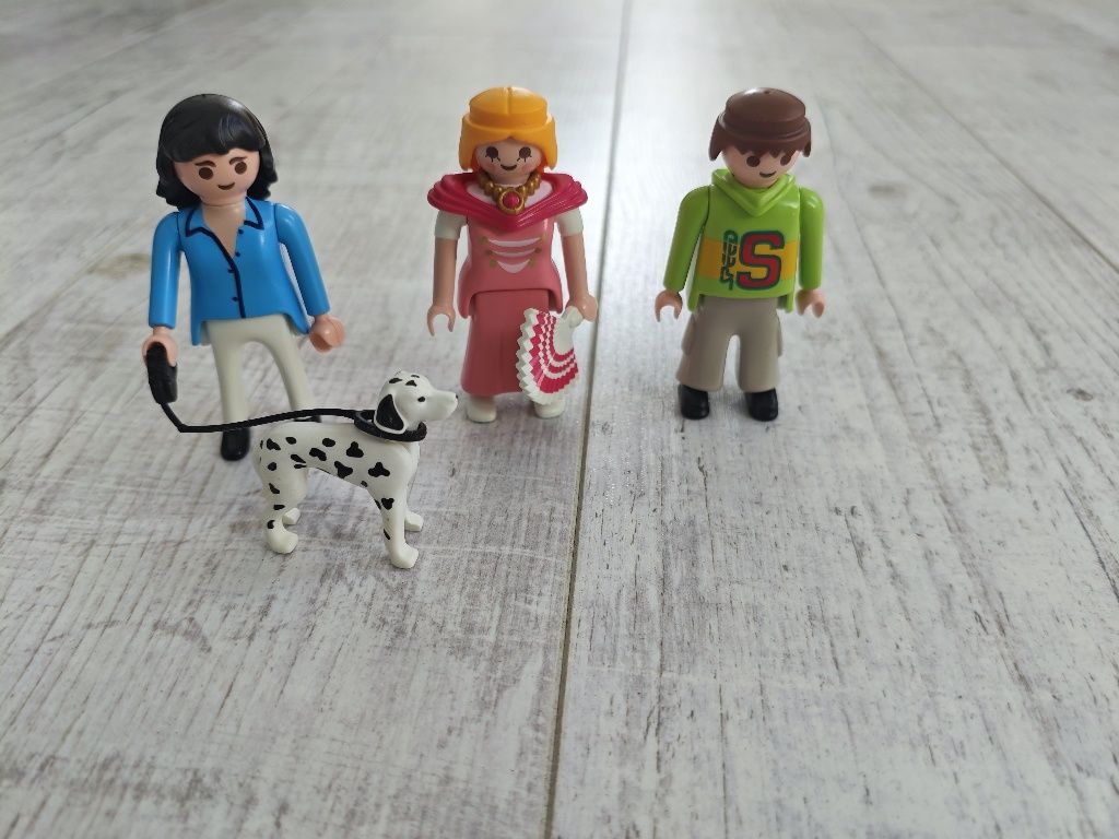 Playmobil 3 figurki piesek dalmatyńczyk