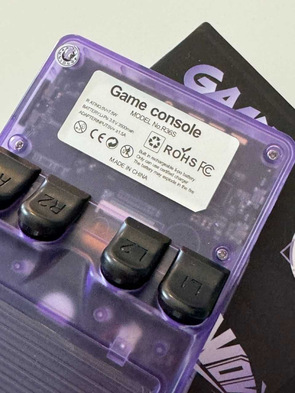 Konsola R36s Oryginał 128GB PSP, PSX, NDS, N64, DreamCast- 18000 gier