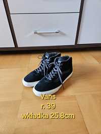 Buty Vans sneakersy długie damskie r. 39 retro skóra zamsz