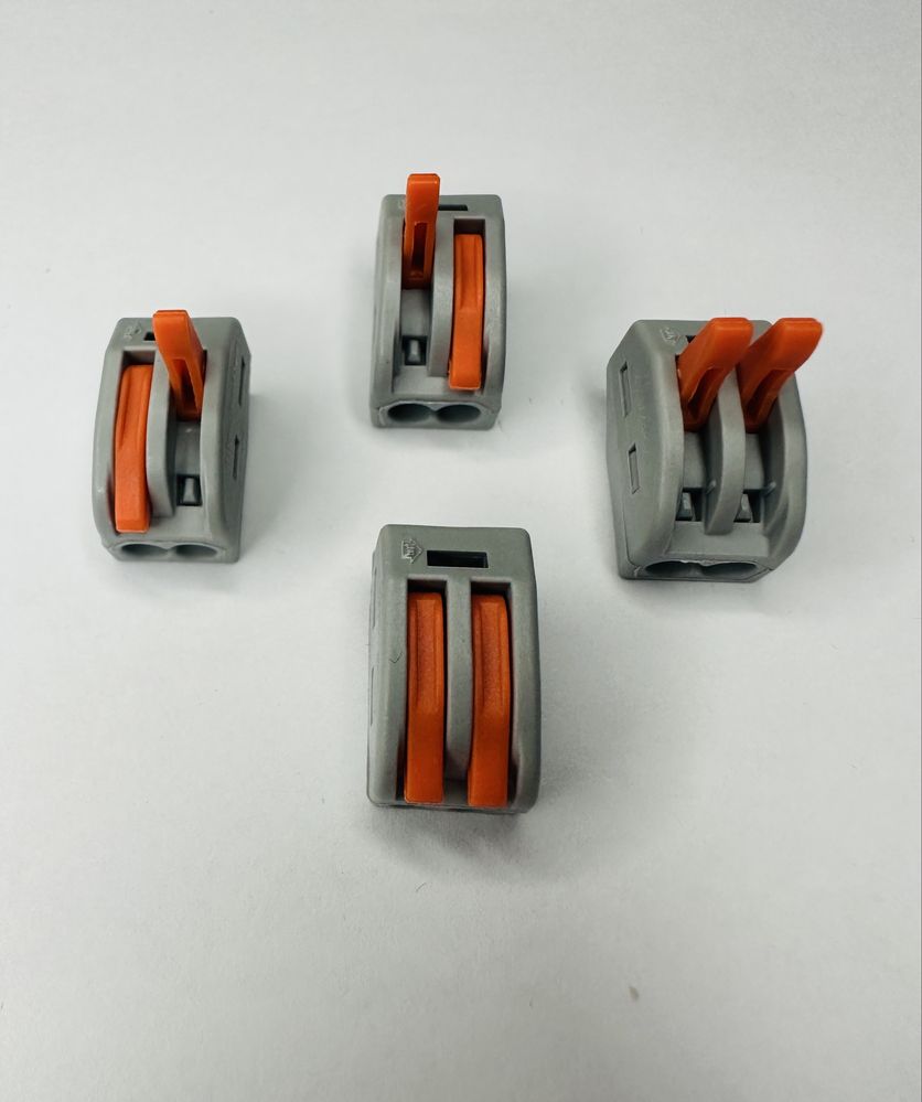 Клемник швидкого монтажу. Клема. Wago. 2 піна, 2 пина, 2 pin.
