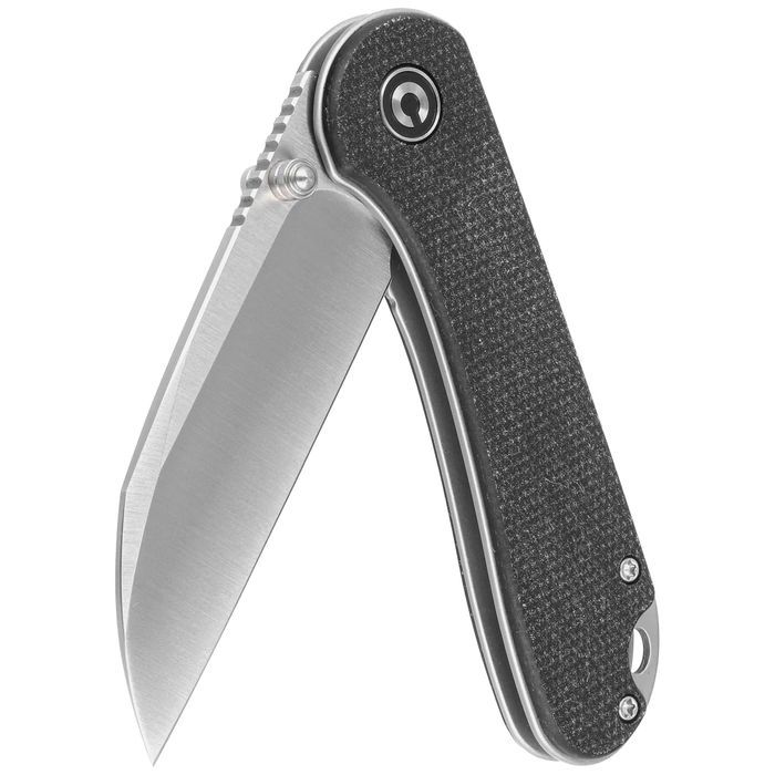 Nóż składany Civivi Elementum Wharncliffe Black Canvas Micarta, Satin