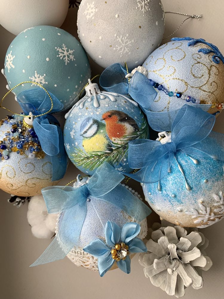 Кульки на ялинку декор новогодние игрушки