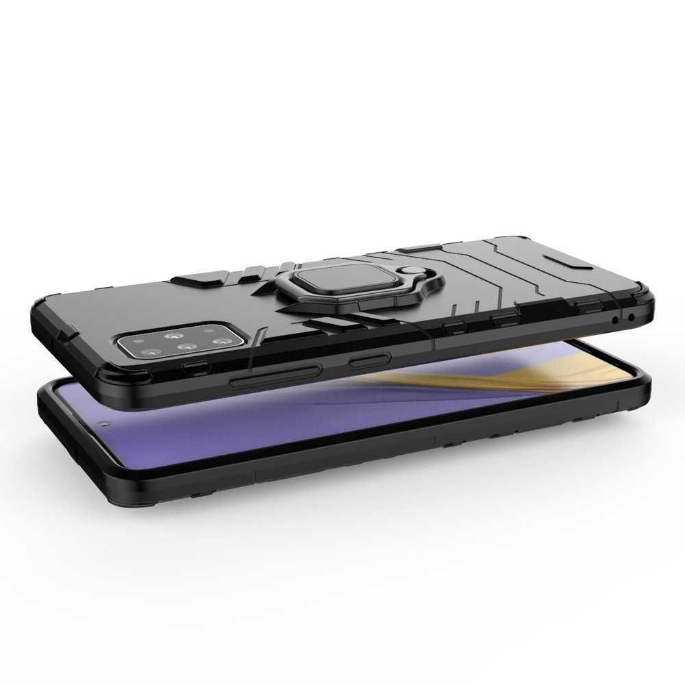 Etui Case Pancerne Samsung Galaxy A51 + Szkło Hartowane