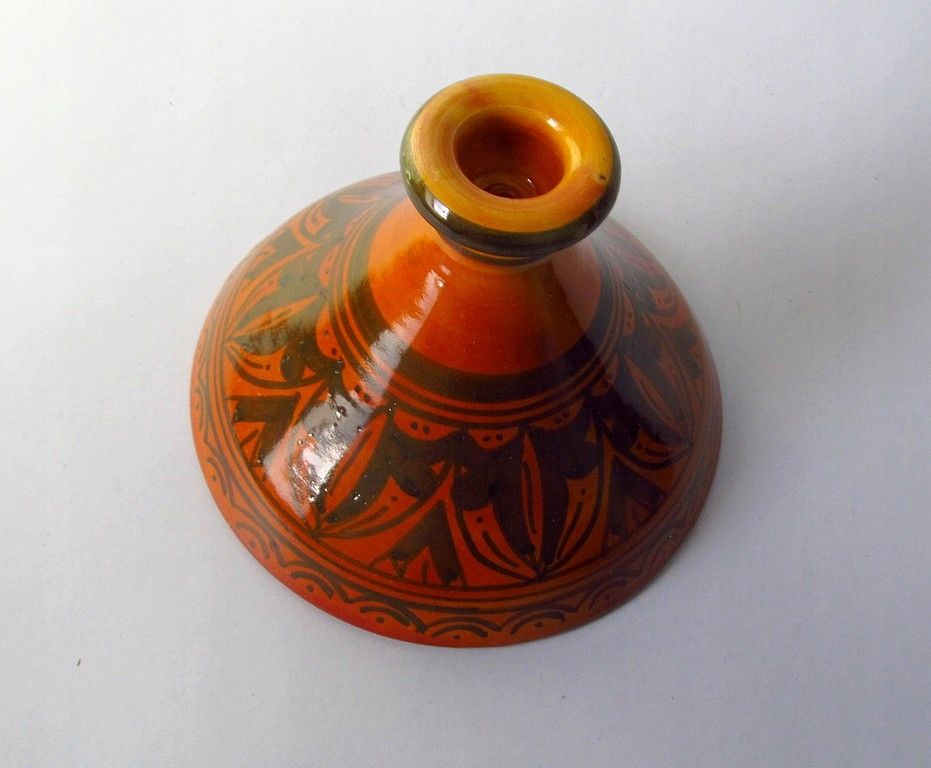ceramika śródziemnomorska stary świecznik