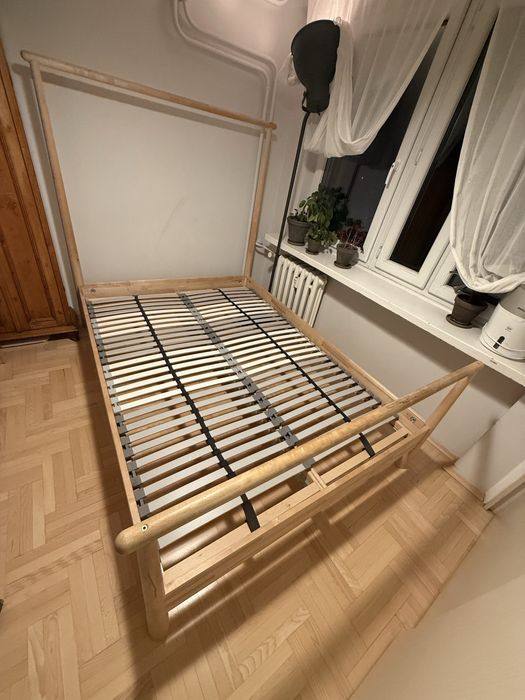 Łóżko, rama Ikea GJÖRA + dno LÖNSET 140x200