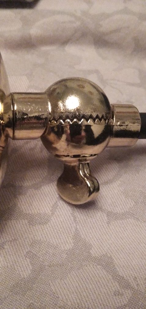 Lampa sufitowa, kinkiet łazienkowy argon / złoto czarna kule