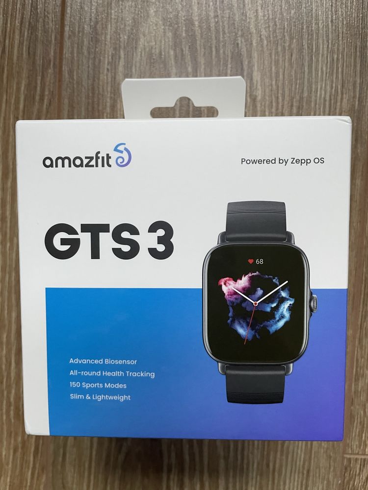 Smartwatch Amazfit GTS 3 Czarny, nowy