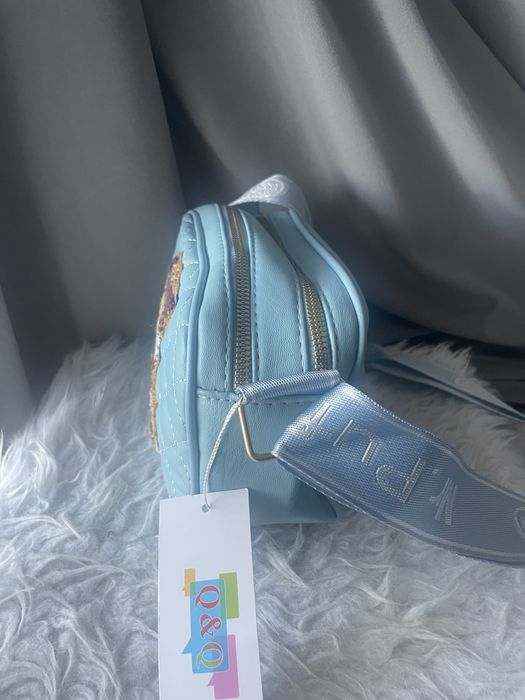 Nowa niebieska torebka z misiem