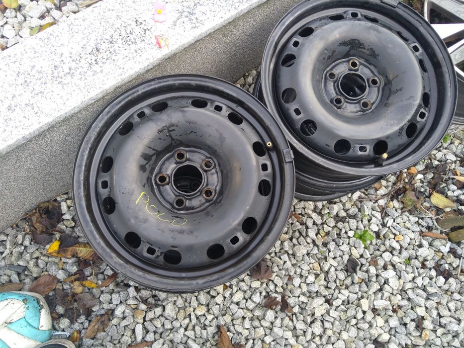 4 Felgi stalowe VW polo seat 5x100 r15 r16