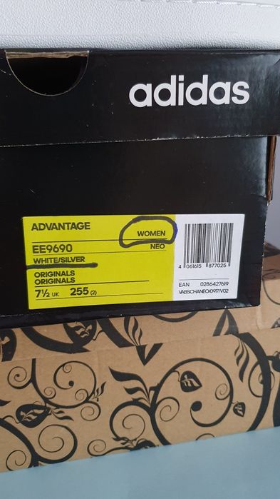 Buty nowe damskie sportowe Adidas Advantage Rozmiar 41 1/3