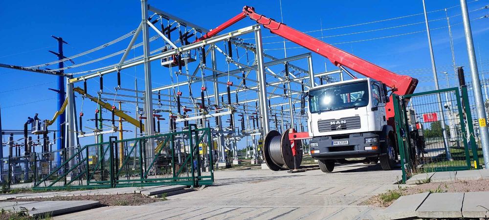 Podnośnik koszowy wynajem, zwyżka 30m, 35m, 45m, 53m