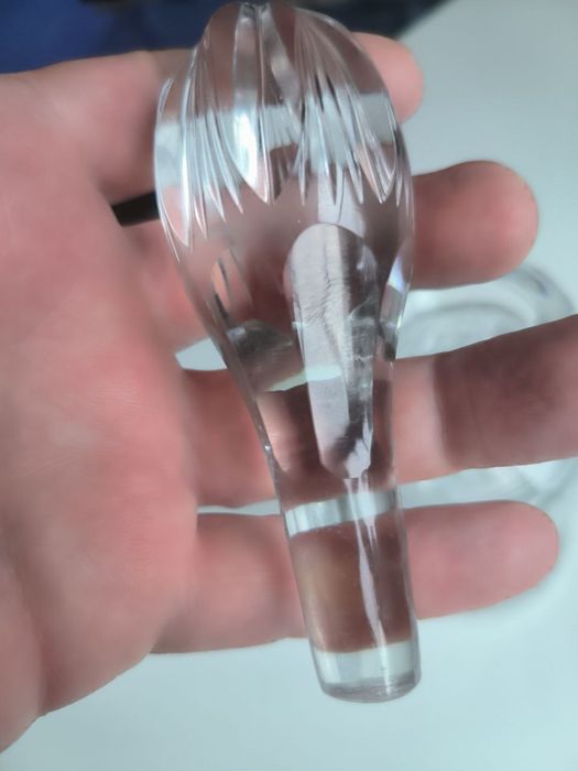 Хрустальный декандер для виски.Богемия, Чехословакия.