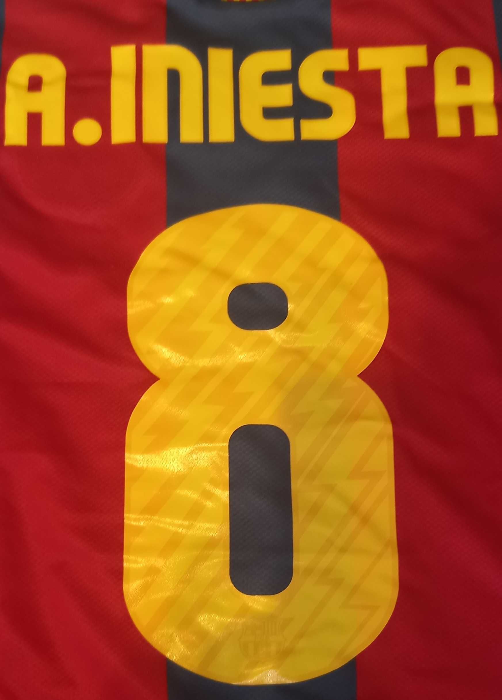 koszulka FC Barcelona, retro 2010/11, XL, Nike, nowa, #8 Iniesta