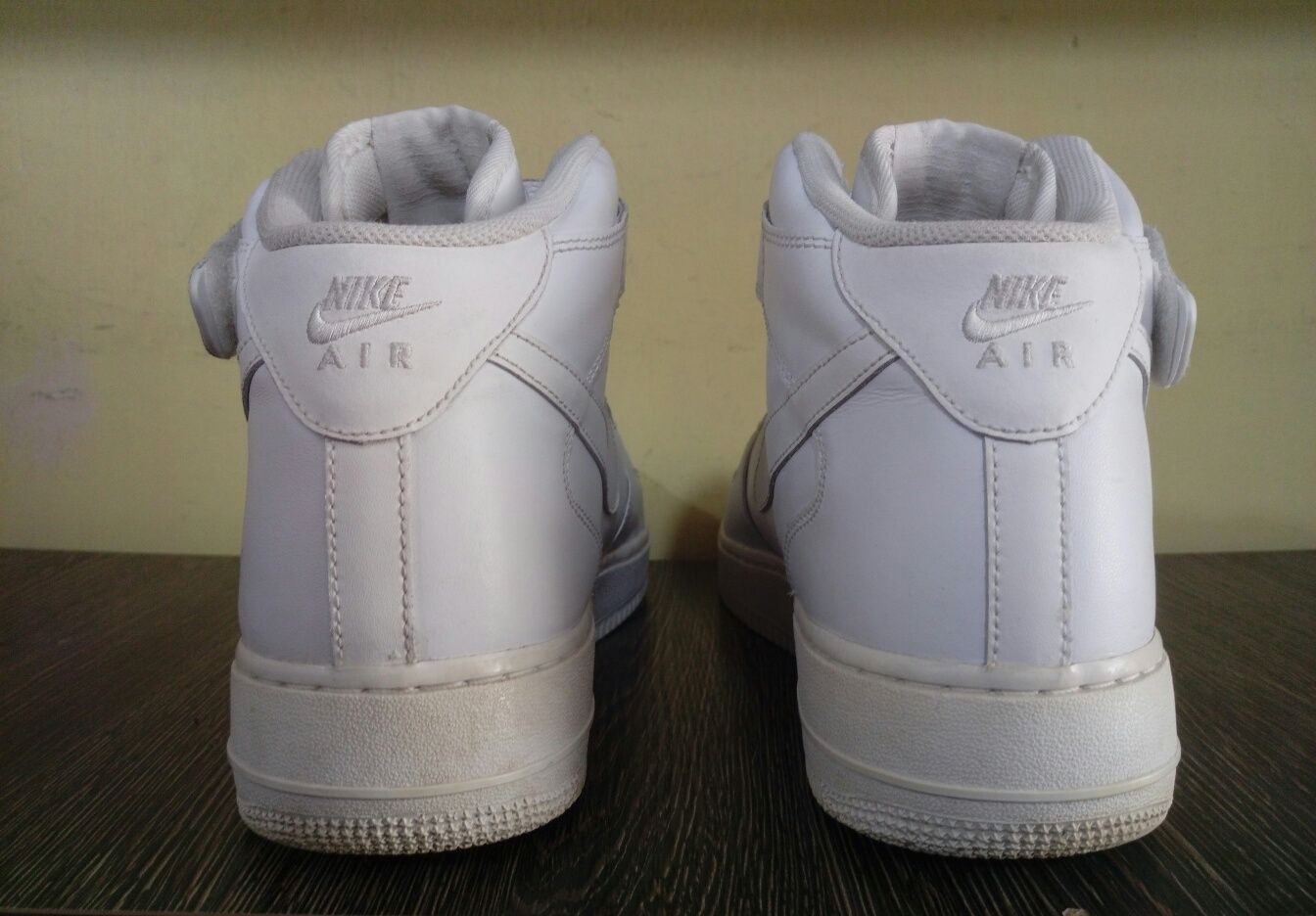 Оригінал Nike Air Force 1 високі шкіряні кросівки черевики