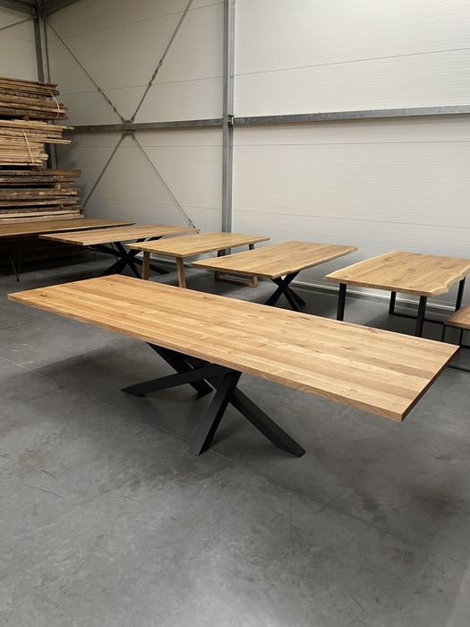 Stół LOFT Industrial lite drewno postarzany rustykalny dąb