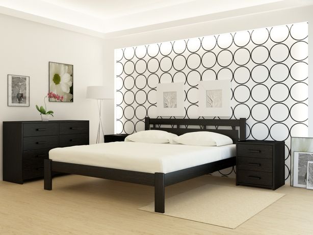 Ліжко дерев'яне Hong Kong з Вільхи або Ясена. Кровать деревянная.