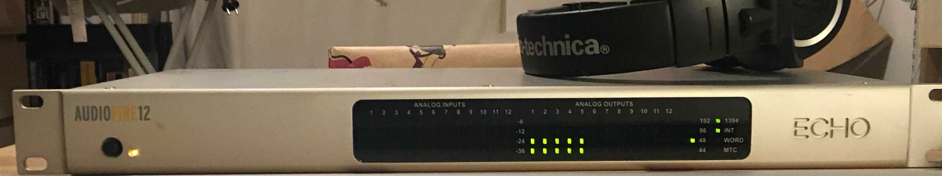 Echo Audiofire 12 (no RME, Apogee, UAD, ..)