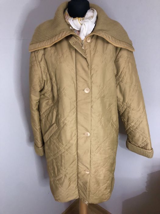 Ocieplany, pikowany plaszcz damski , sugerowany rozmiar L-XL