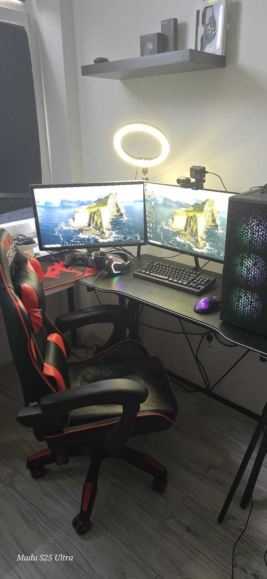 I7 gaming pc with gaming chair and table