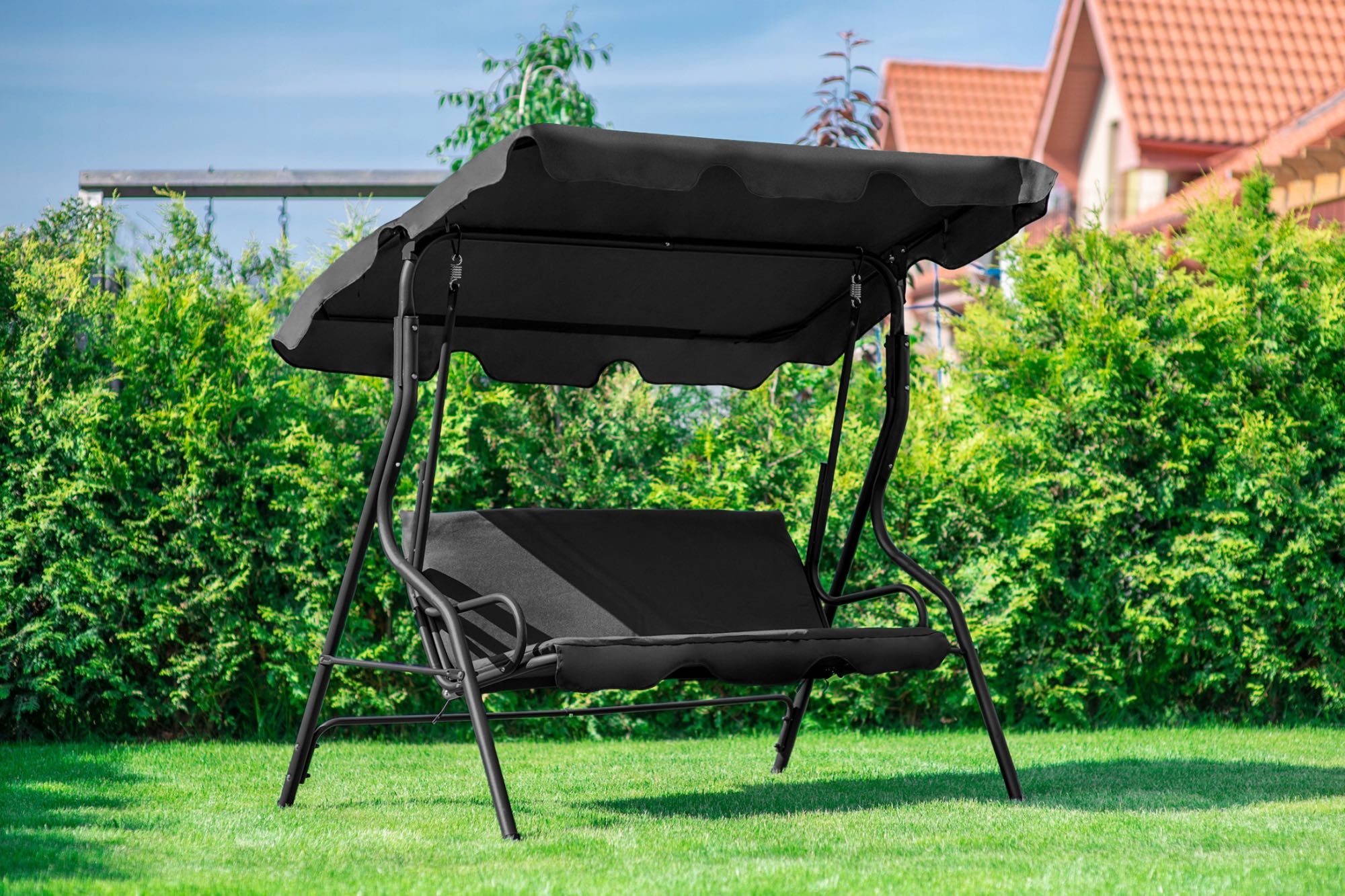 Huśtawka Ogrodowa Relax 3-os. + Miękki Materac GRATIS!