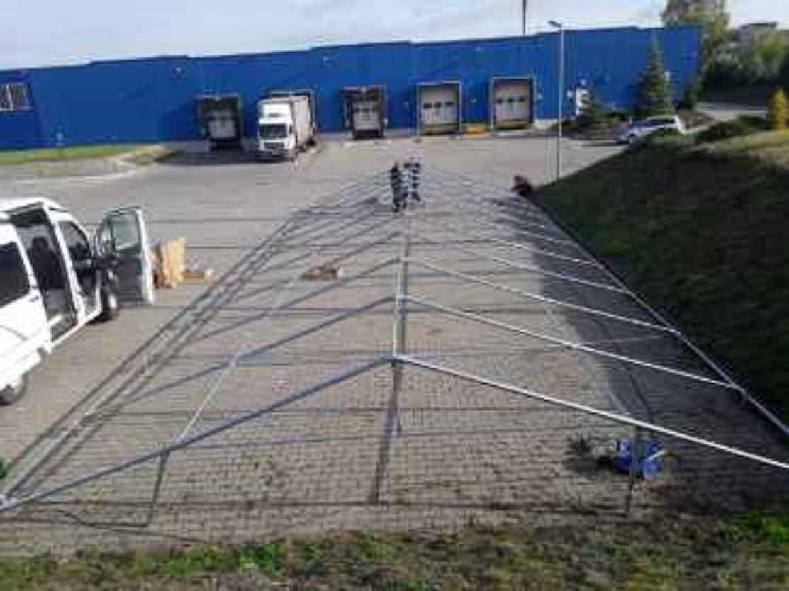 Namiot Magazynowy BIAŁY 4x10x2m Namiot Handlowy Namiot Przemysłowy