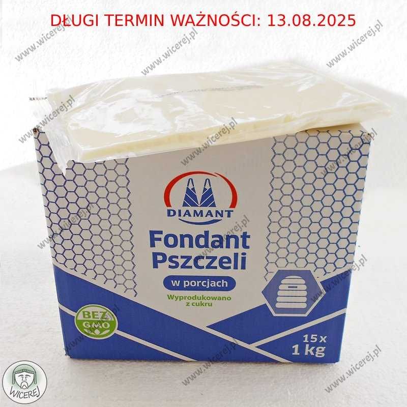 Świeże Ciasto dla Pszczół Fondant Pszczeli Porcjowane 15 x1kg DIAMANT