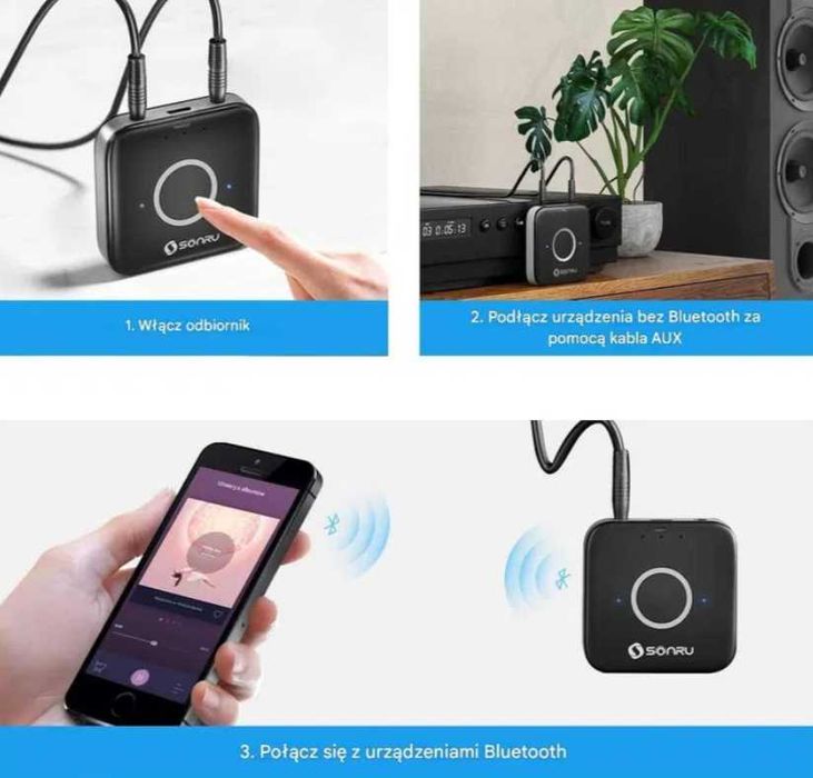 Adapter Bluetooth AUX, 5.3 SONRU