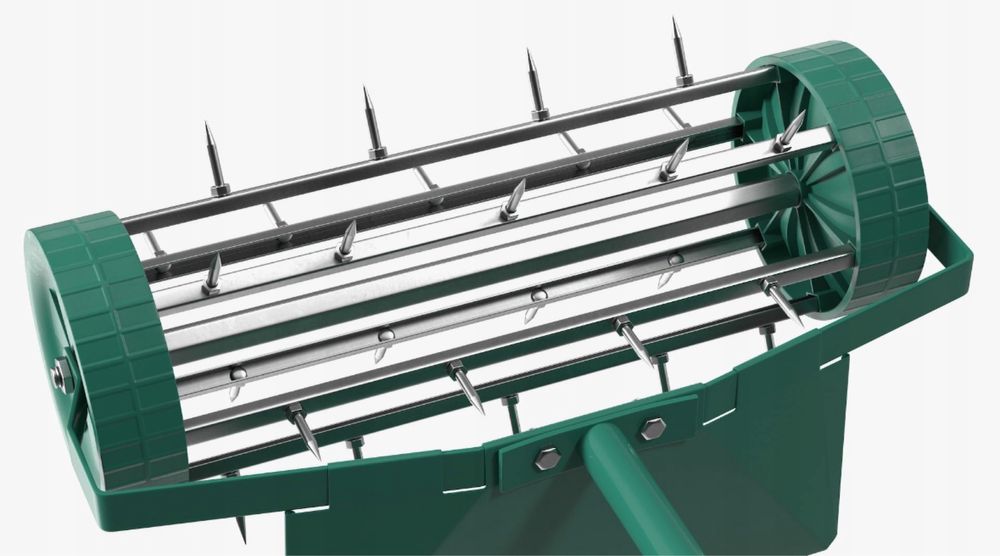 Aerator Wertykulator Ręczny Walcowy Kolce do Trawy Trawnika Murawy