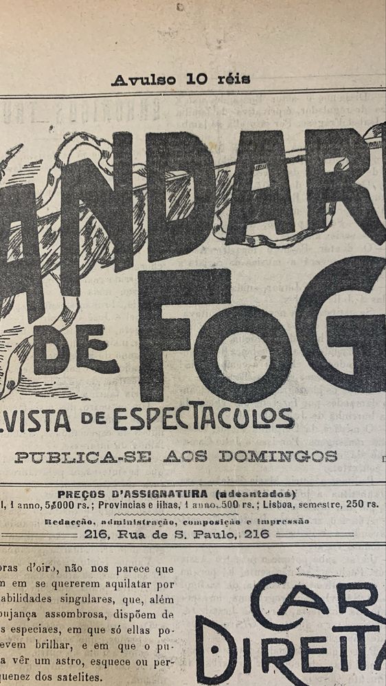 Revista Bandarilhas de fogo