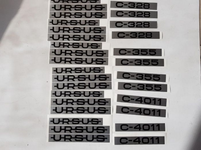 naklejki ursus c-328c-330 c-355 c-4011 c-360 3p 4p