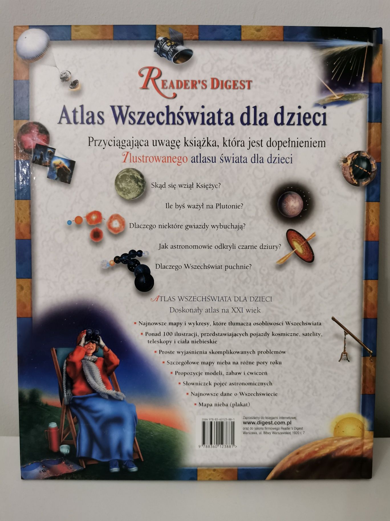 Atlas Wszechświata dla dzieci Reader's Digest - jak nowy