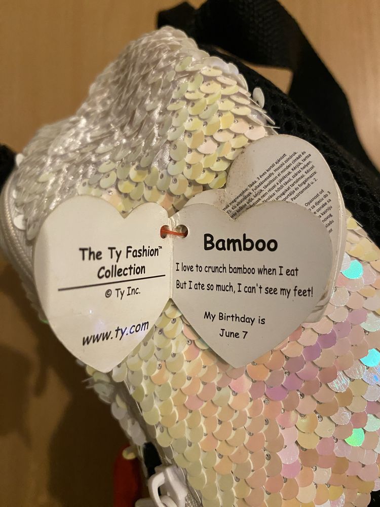 Cekinowy Plecak Dla Przedszkolaka TY fashion. Panda Bamboo.