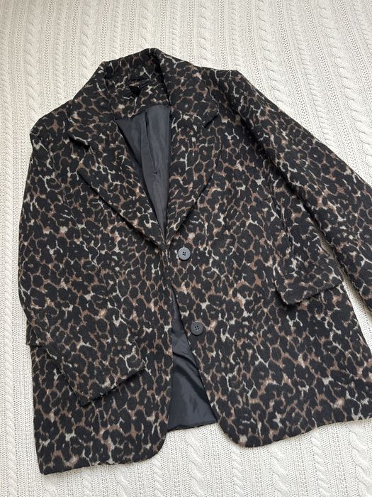 Шерстяной пиджак-пальто  H&M premium.