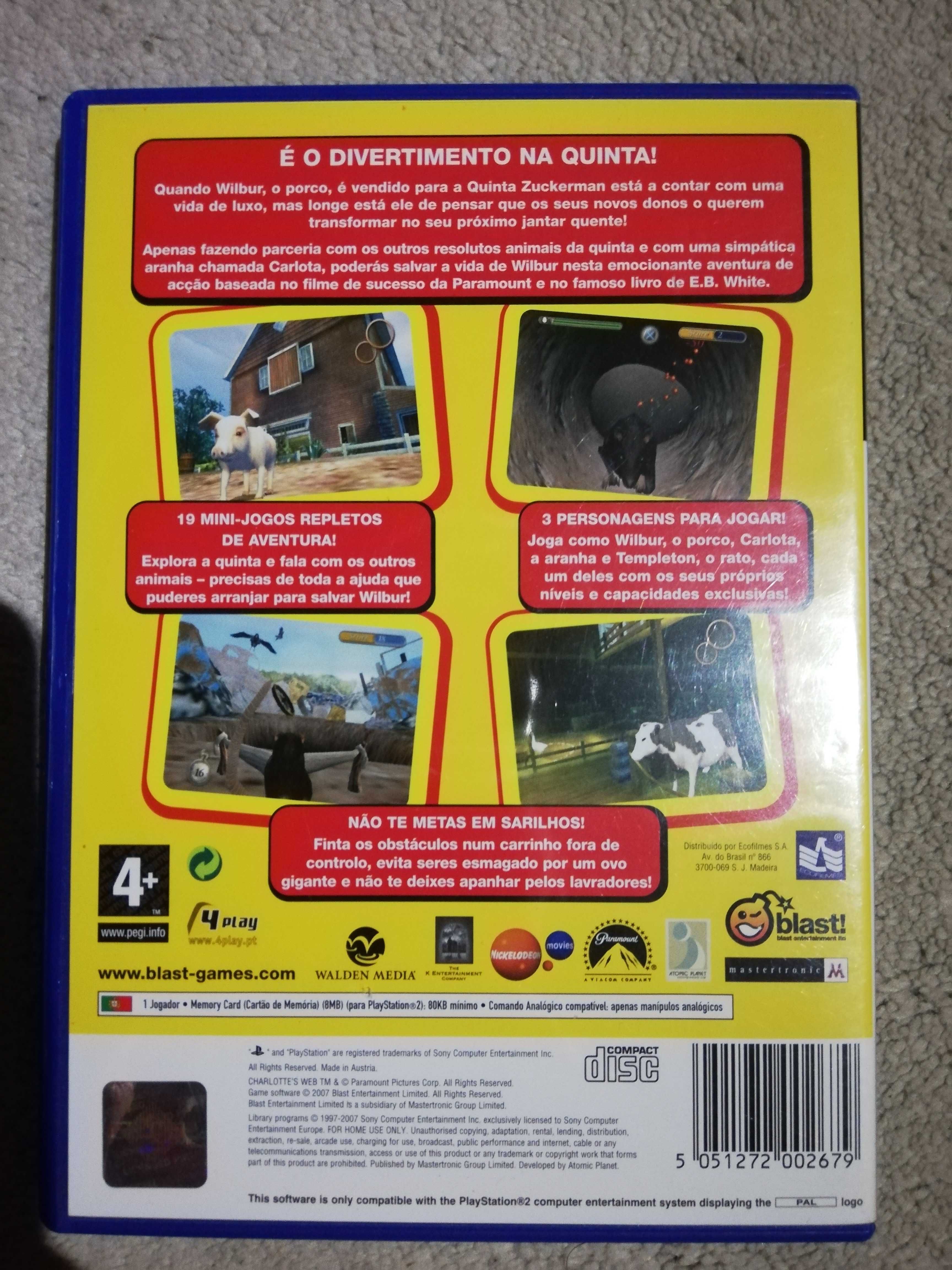 A Teia da Carlota (PS2) (Só Capa e Disco)