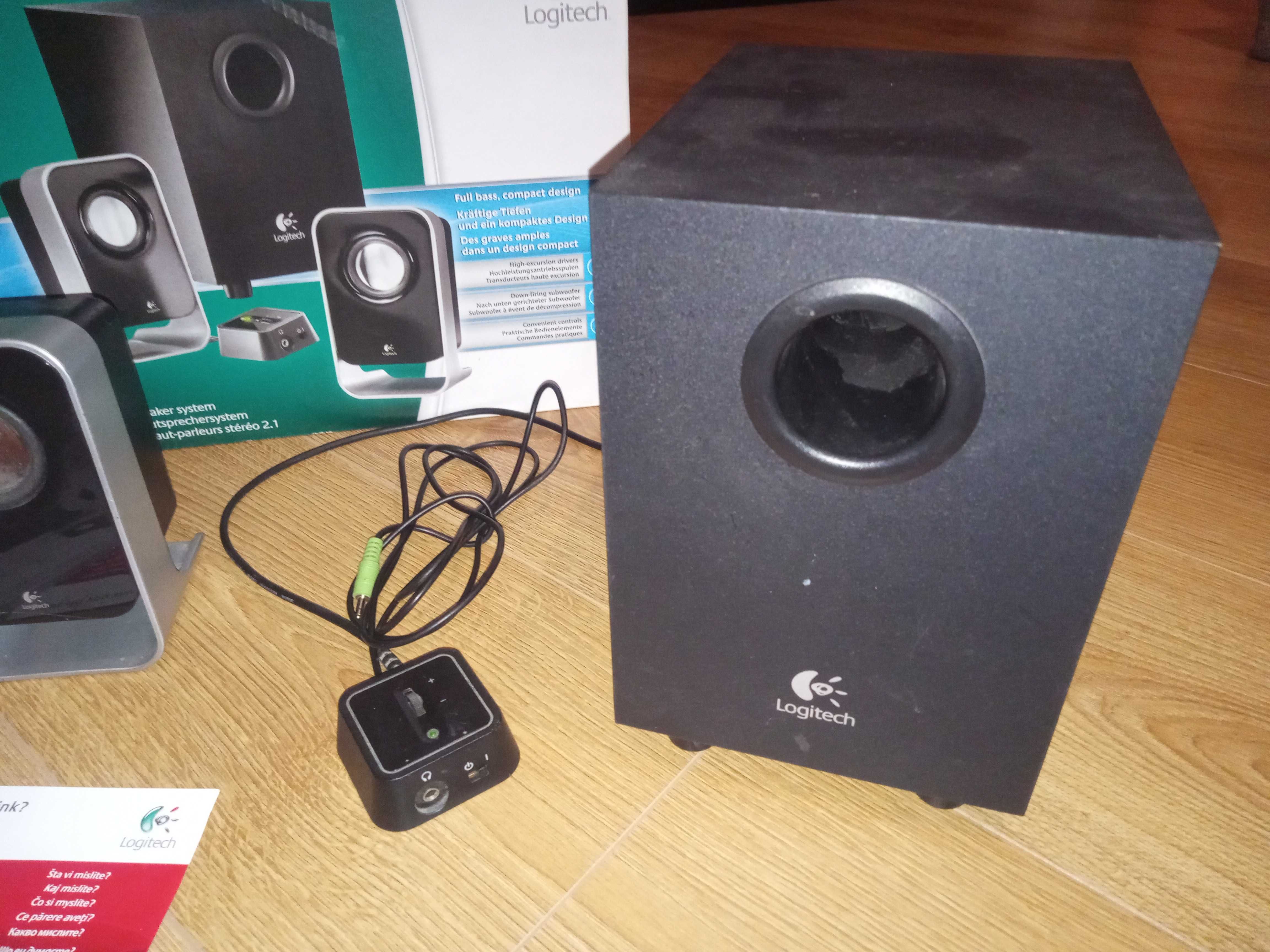 Głośniki Logitech LS21 (do komputera, audio, zestaw)