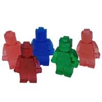 Duże mydło glicerynowe ludzik Lego 1 szt hand made 9,5 cm dla Dzieci