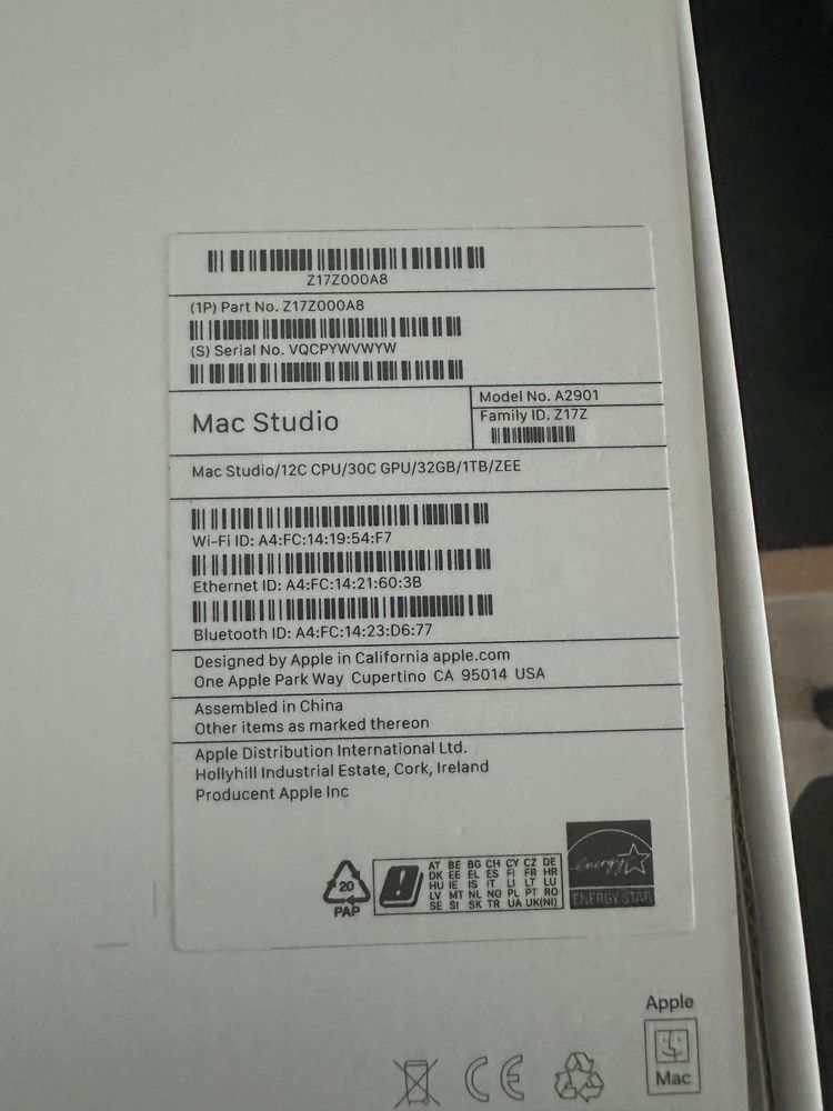 Apple Mac Studio M2 Max 32GB RAM 1TB– jak nowy