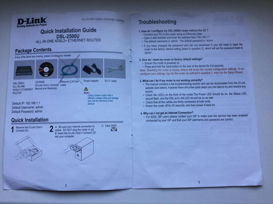 Продам роутер D-Link DSL-2500 U ADSL 2+