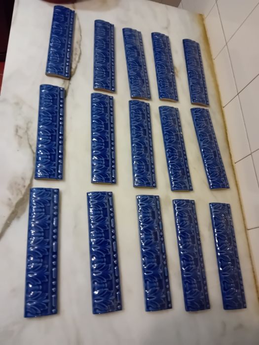 Conjunto de 15 Faixas de Azulejos Antigas