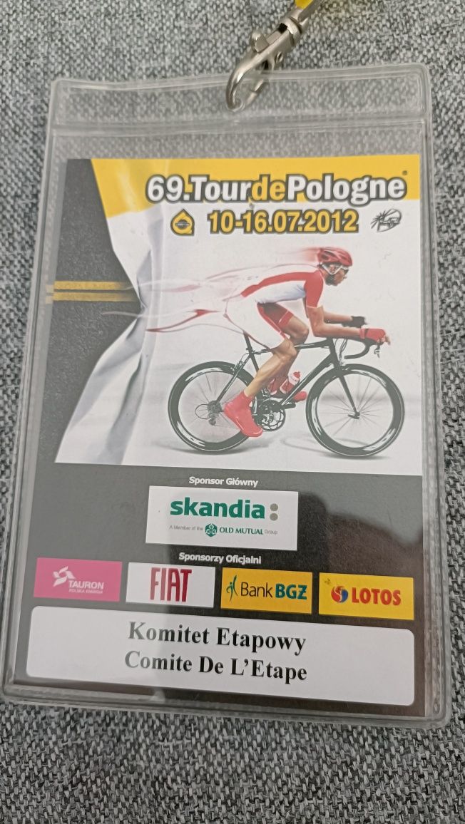 Tour de Pologne identyfikator komitet etapowy Lang Team.