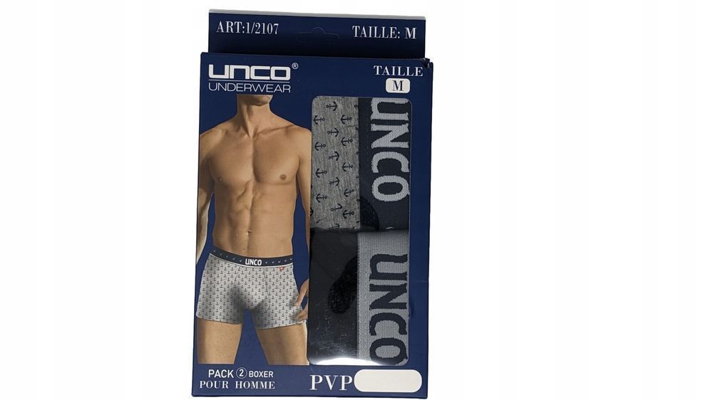 Majtki Bokserki Unco Underwear 2-Pak Bawełna R. M (74 Cm)